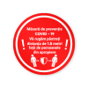 Sticker avertizare COVID-19