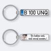 Breloc auto personalizat - argintiu