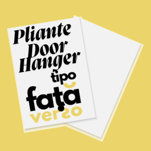 Door Hanger - deschis A4 - trifold sau 1/2 A4