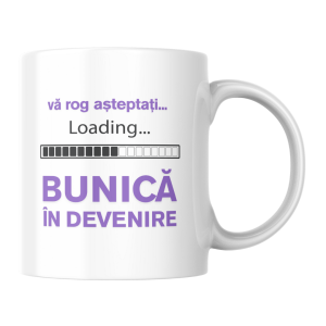 Cană personalizată "Bunică în devenire"