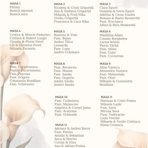 Panou Invitati - dimensiune standard